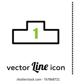pedestal vector icon