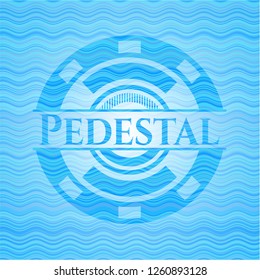 Pedestal water representation style badge.