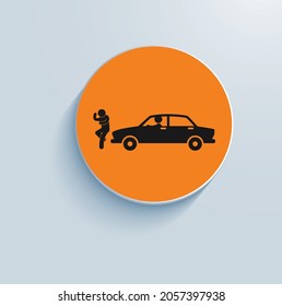 pedestrian accidents icon vector design