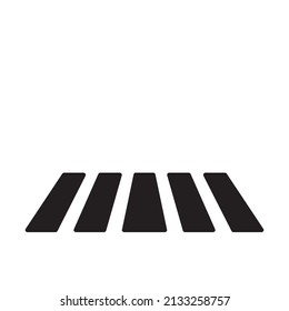 Cruz Peatonal, Icono De La Cruz De Cebra Ilustración De Plantilla De Vector De Diseño Ilustración