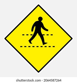 619 Pedestrian crosswalk ahead Images, Stock Photos & Vectors ...