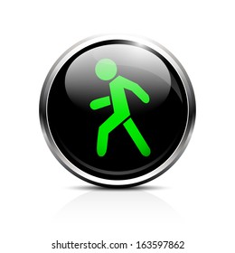 Pedestrian crossing icon