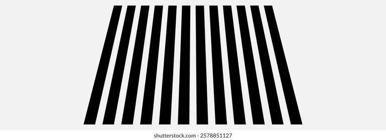 Pedestrian crossing icon. Crosswalk icon. Pedestrian crossing icon. Zebra crossing. Vector illustration, side high view vector of a Pedestrian crossing in a street, white zebras on asphalt road, eps10
