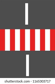 pedestrian crossing on the road