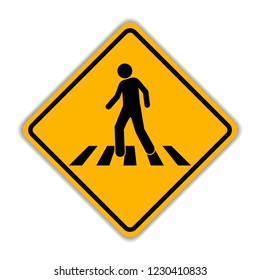 Pedestrian crossing sign