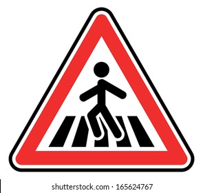 pedestrian crossing sign