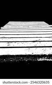 Pedestrian crossing vector illustration, Crosswalk - black and white graphics clipart - zebra crossing drawing - sidewalk, walkway, Footpath graphics, stripe pattern