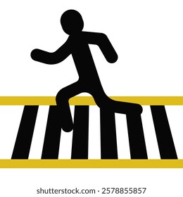  pedestrian crossing vector signs. Crosswalk or zebra. Pedestrians traffic road sign. No walking. Area for crossing road. Man walk symbol. Human safety sidewalk pictogram. eps10 55