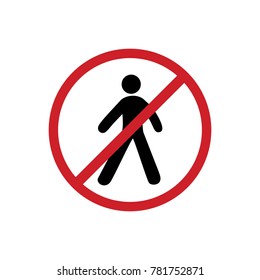 pedestrian do not enter