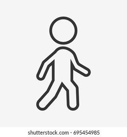 Pedestrian  icon illustration isolated vector sign symbol