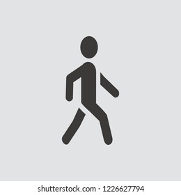 Man Walk Icon Stock Vector (Royalty Free) 523822816