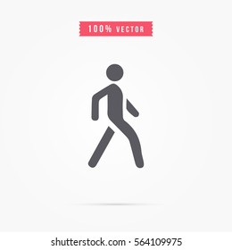 Pedestrian icon. man walk icon.