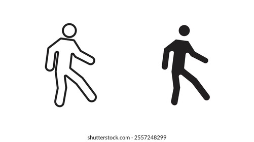 Pedestrian Icon set. vector illustration set