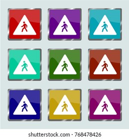 pedestrian icon vector