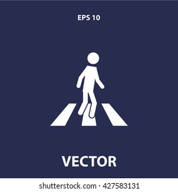 pedestrian icon. pedestrian vector illustration
