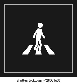 pedestrian icon. pedestrian vector illustration