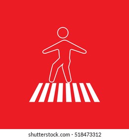 pedestrian Icon Vector Illustration