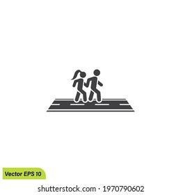 pedestrian icon vector illustration simple design element