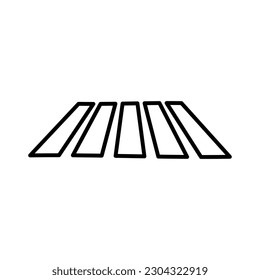 pedestrian icon vector logo template illustration on white background.