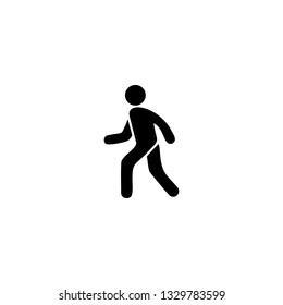 pedestrian icon vector. pedestrian sign on white background. pedestrian icon for web and app