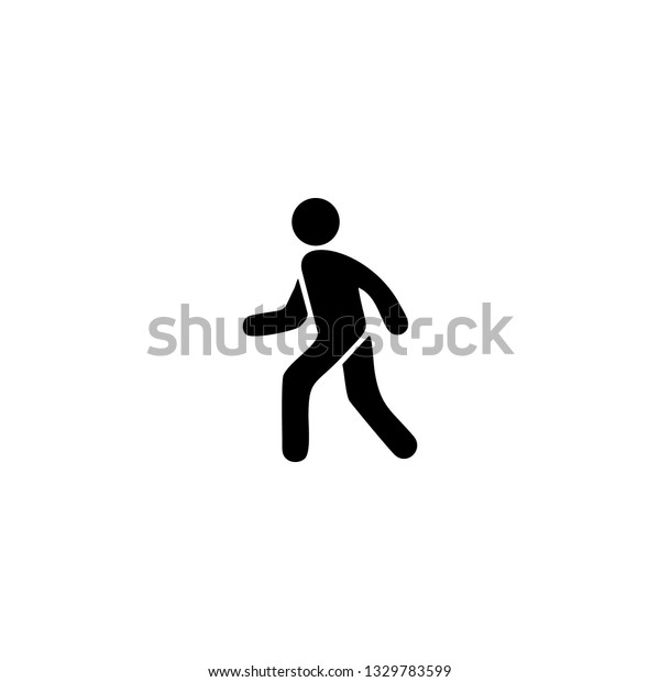 pedestrian icon vector. pedestrian sign\
on white background. pedestrian icon for web and\
app