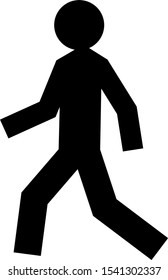 Pedestrian sign. Crossing vector icon. Street sign. Crosswalk icon symbol vector illustration. White isolated