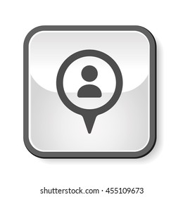 Pedestrian sign icon
