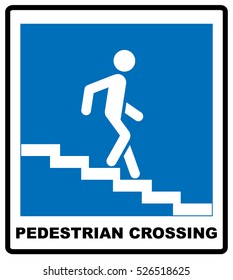 Pedestrian Symbol Vector Illustration isolated on white background
