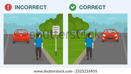 Similar – Image, Stock Photo Pedestrians walk on the right and cars drive on the left at the crosswalk