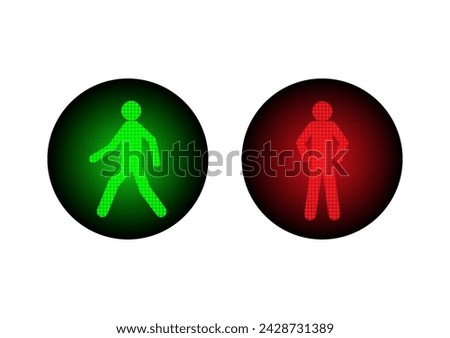 Similar – Image, Stock Photo Pedestrian traffic light