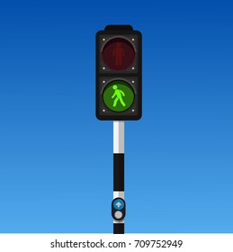 pedestrian traffic lights.