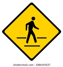 Pedestrian traffic sign