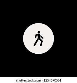 pedestrian vector icon. flat pedestrian design. pedestrian illustration for graphic 