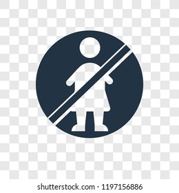 Pedestrian vector icon isolated on transparent background, Pedestrian transparency logo concept