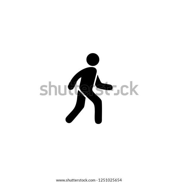 pedestrian vector icon. pedestrian sign\
on white background. pedestrian icon for web and\
app