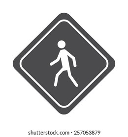 Pedestrian vector image to be used in web applications, mobile applications and print media. 