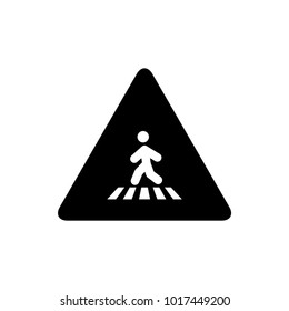 pedestrian vector road sign icon