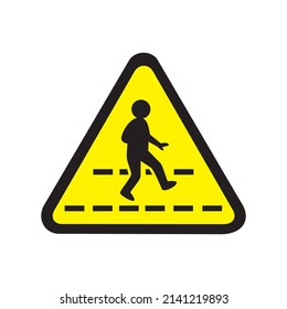 pedestrian walk sign. Vector image