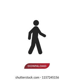 Pedestrian walking icon