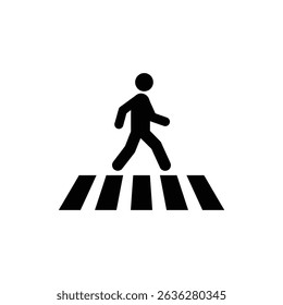 Pedestrian Walking Over Zebra Crossing for Urban Traffic Safety