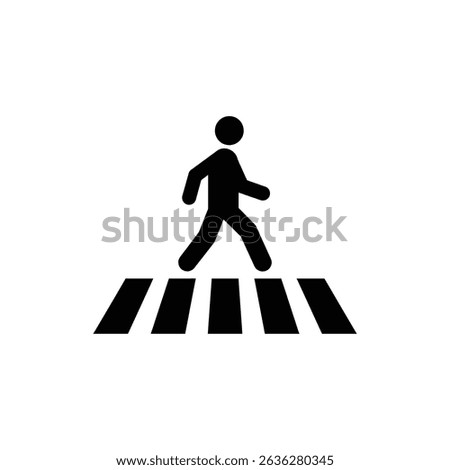 Pedestrian Walking Over Zebra Crossing for Urban Traffic Safety