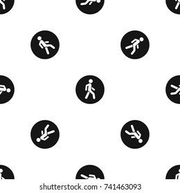 Pedestrians Only Road Sign Pattern Repeat Stock Vector (Royalty Free ...