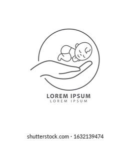 Pediatric Clinic Logo Vector Illustration. Pediatric Symbol Icon.