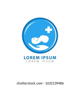 Pediatric Clinic Logo Vector Illustration. Pediatric Symbol Icon.