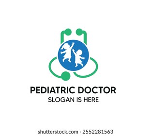 Pediatric doctor modern simple and memorable logo