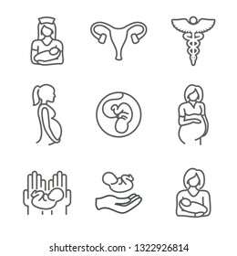 Pediatric Medicine w Baby or Pregnancy Related Icon