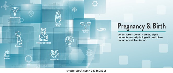 Pediatric Medicine w Baby or Pregnancy Related Icon