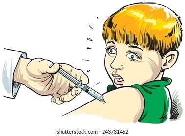 Pediatrician with child