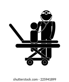 pediatrician graphic design , vector illustration