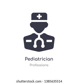 pediatrician icon. isolated pediatrician icon vector illustration from professions collection. editable sing symbol can be use for web site and mobile app